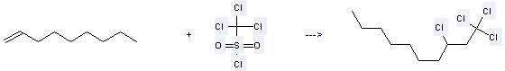 Decane,1,1,1,3-tetrachloro- can be prepared by trichloro-methanesulfonyl chloride and non-1-ene